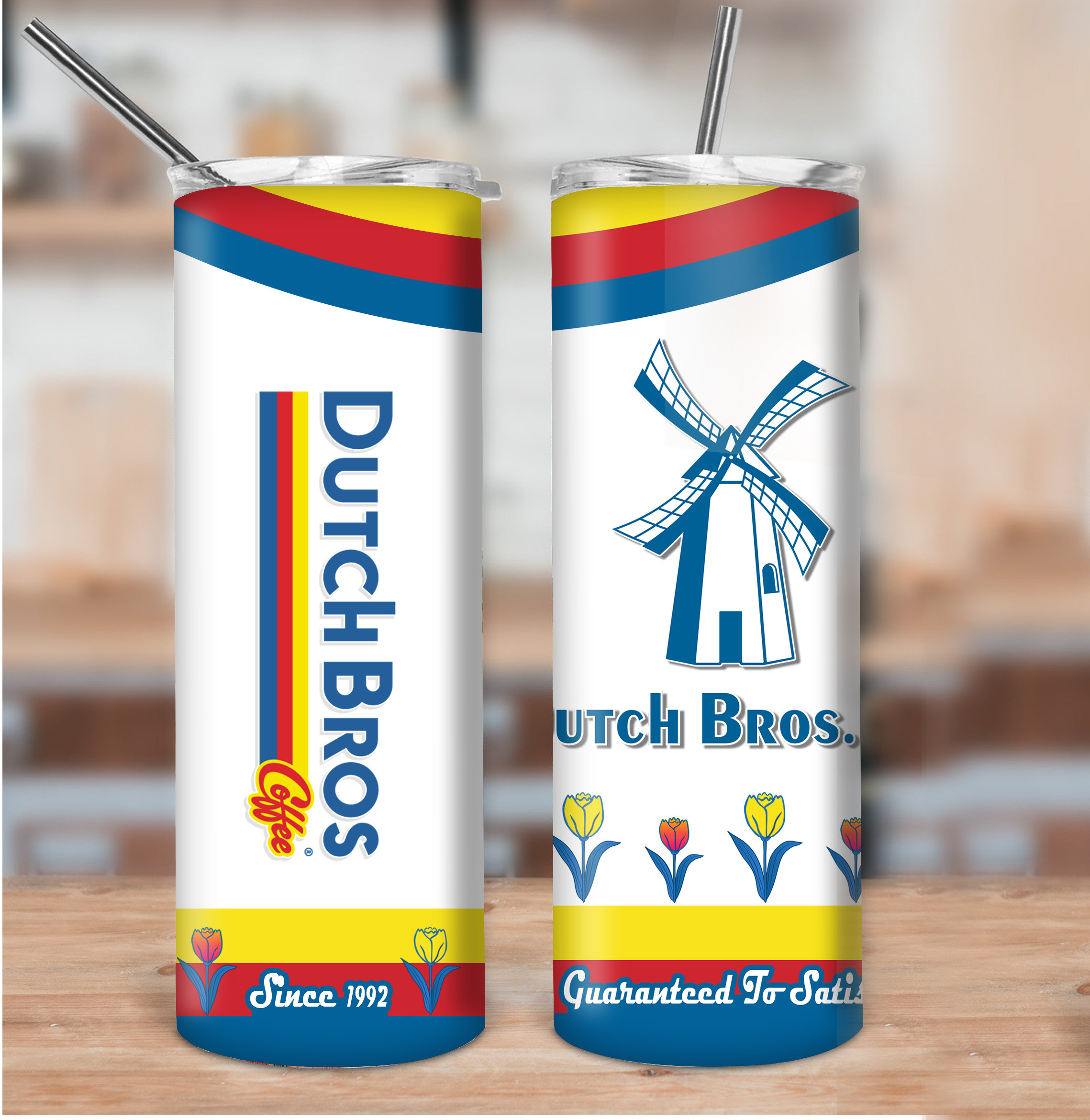Dutch Bros Logo 20 oz Skinny Tumbler Sublimation Design Dutch Etsy