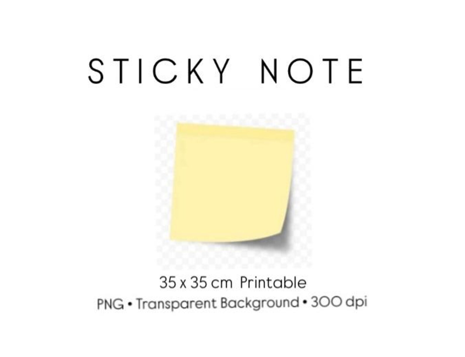 Yellow Sticky Note PNG Post Note Digital Paper Clip Art Image ...