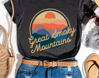 National Park Shirt, Vintage Shirt,Retro Shirt,Camp Shirt,Hiker Shirt, RV Shirt,Camping Shirt,Travel Shirt,Unisex Soft Shirt,Smoky Mountains
