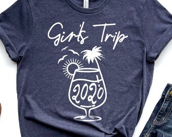 Girl's Trip Shirt, Girl's Vacation Shirt, Beach Trip Matching TShirt, Girls Weekend Shirt, Road Trip Shirt, Travel Shirt, Family Vacation