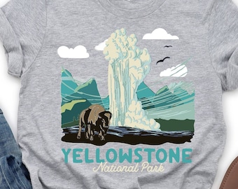 Yellowstone Shirt, Yellowstone National Park Shirt, Yellowstone Park Camping Shirt, Yellowstone Souvenir Shirt, Yellowstone Hiking Shirt