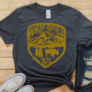 National Park Shirt, Yellowstone Tshirt, Cooles T Shirt, Lustiges T Shirt, Grand Tetons, Dutton Ranch, Jackson Hole Wandern Camping Tee, Herren Damen