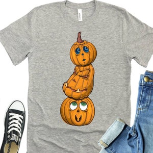 Expressive Pumpkin, Pumpkin TShirt, Halloween Pumpkin TShirt, Jack O Lantern Halloween TShirt, Funny Pumpkin Shirt,Plus Size Halloween Shirt