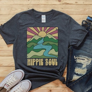 Hippie Shirt, Retro T Shirt, Women&#39;s Tee, Vintage T Shirt, Graphic Tee, Hippie Life Shirt, Vintage Tee, Boho T Shirt, 70s Graphic Tee