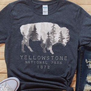 Yellowstone T Shirt National Park Shirt Cool T Shirt Funny T Shirt Grand Tetons Dutton Ranch Jackson Hole Hiking Camping Tee Mens Womens