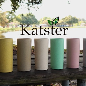 Katster Organics Wood Cups - (Set six 6 units)