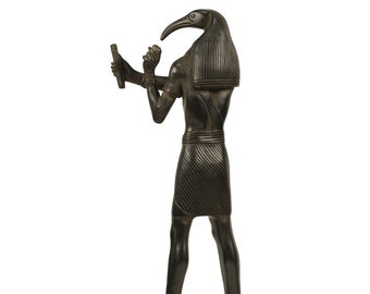 Ancient Egyptian Thoth statue, God of Moon-god of wisdom-djehuti statue-tehoti statue-Customized colors available