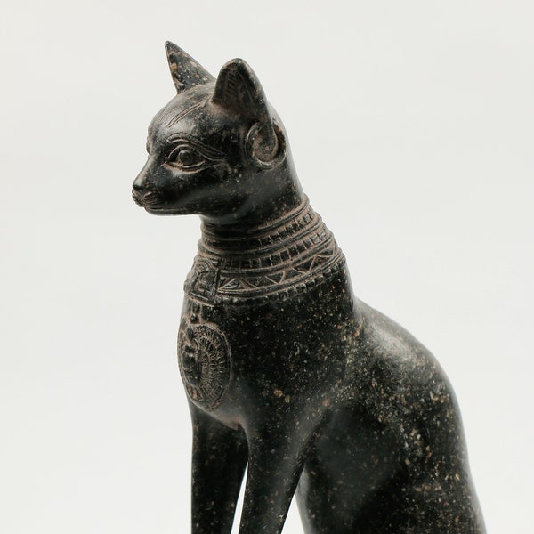 Handmade Bastet goddess statue - home decor cat - Cat Statue - Bastet statue for sale .