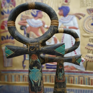 Set of Ankh Sculptures – Handcrafted Egyptian Symbols of Life