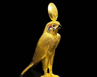 Egyptian God Horus - Egyptian Horus - Handmade statue - Falcon god of the sky - God Horus - handmade antique
