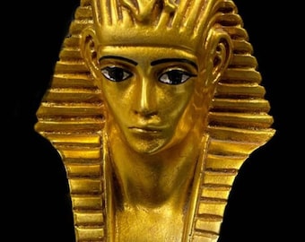 ツタンカーメン王の黄金のマスク（木製台座付き、特大サイズ）、証明書