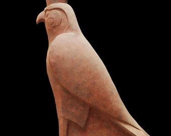 Very large Egyptian God Horus statuette, Horus statue, God of the sky, Egyptian Horus, Falcon God. made from fiber glass - made in Egypt