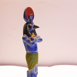 Moon Knight&#39;s Khonshu Stone Carved Egyptian God of The Night Sky