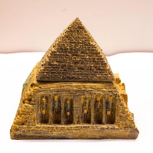 Beautiful Egyptian Pyramid with the Egyptian temple, Sphinx pyramid, handmade pyramid, Pyramid from Egypt.