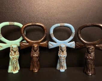 アンク。生命の鍵。エジプトで精巧に作られた力強いエジプトの十字架