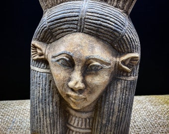 Ancient Egyptian Hathor Goddess, Goddess Hathor statue, Hathor sculpture