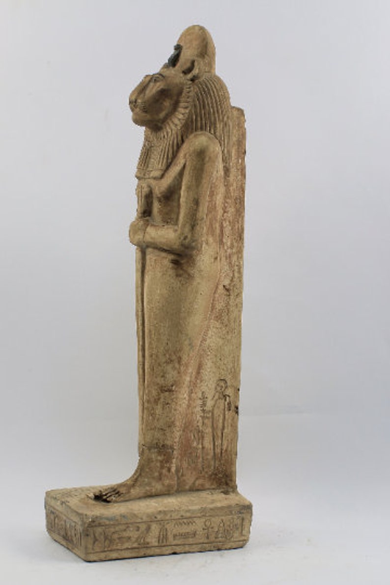 Egyptian lion Goddess Sekhmet statue for sale . image 2