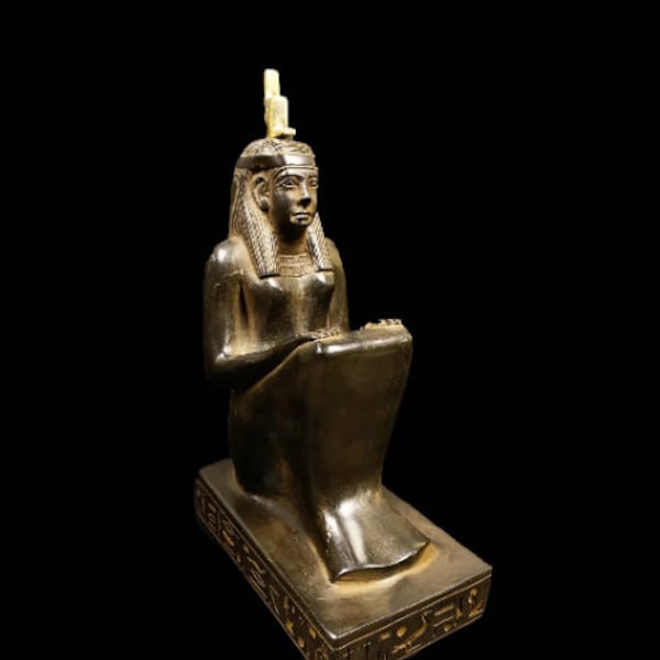 Egyptian ISIS goddess-Vintage Isis Statue-Handmade statue-handmade antique-home decor-Replica Art-Goddess Isis Spirit
