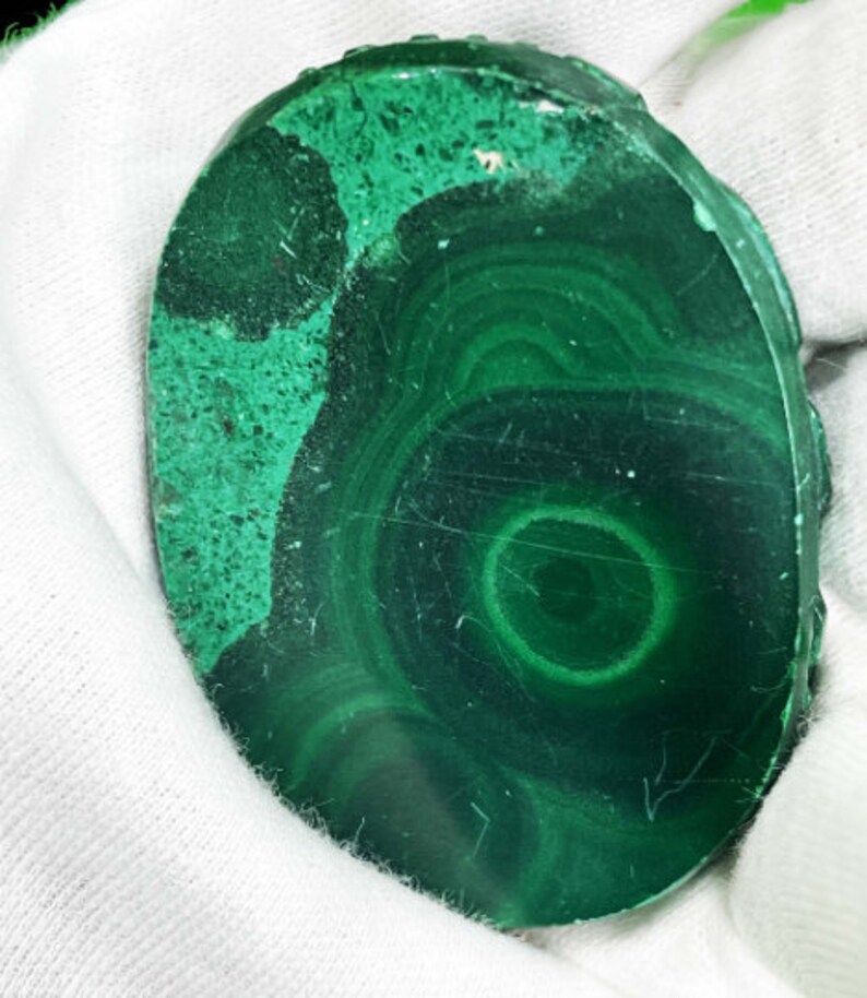 Ancient Egyptian Scarab, Scarab made from Malachite stone. image 4