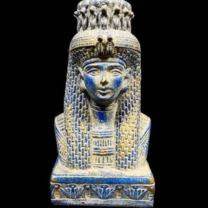 Egyptian Queen Hatshepsut Handmade Replica Handmade Decor Handmade statue handmade antique home decor image 1