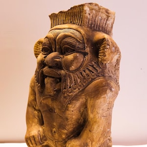Unique statue of The Egyptian God Bes, Bes statue for sale. Egyptian Bes, Replica Bes, handmade in Egypt with care and love