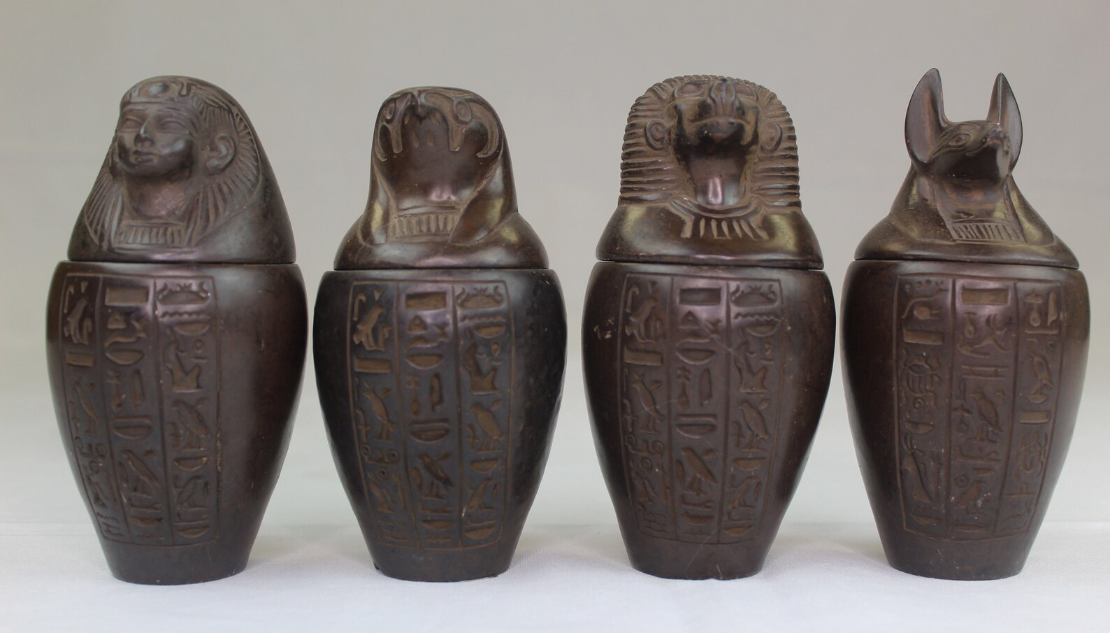 Ancient Egyptian Canopic Jars Four Organs Jars Made of Etsy