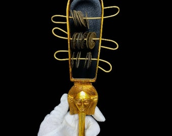 Replica Hathor Copper Sistrum - Musical Instrument - Healing Sistrum - Replica Sistrum - Hathor Sistrum