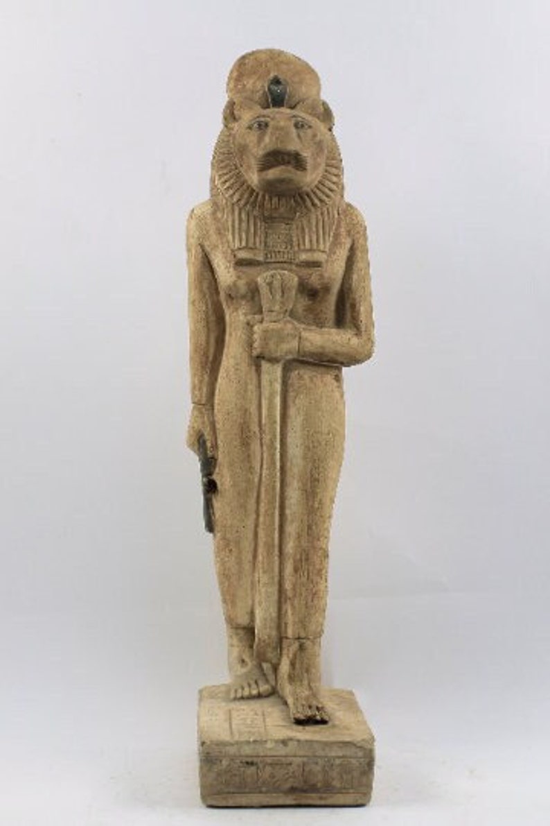 Egyptian lion Goddess Sekhmet statue for sale . image 1