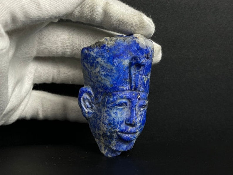 Lapis lazuli Queen NEFERTITI Queen of Egypt Home decor Nefertiti for sale Gemstone image 6