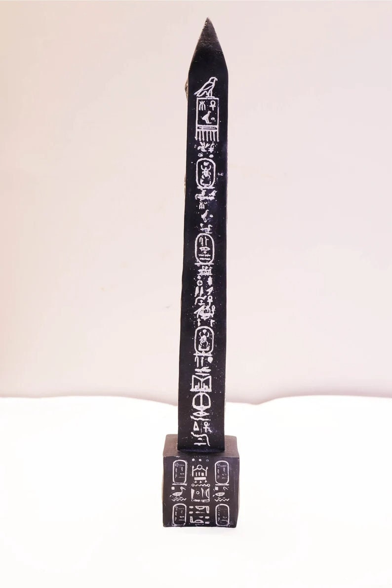 エジプト製の黒いエジプトのオベリスク、室内装飾用のオベリスク