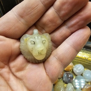 Handmade Sekhmet goddess head as a unique amulet - handmade accessories - Made in Egypt .