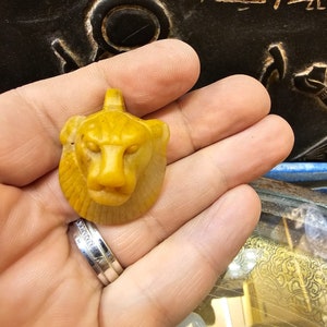 Sekhmet goddess head as a unique amulet - handmade accessories - Made in Egypt .