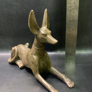 Anubis Jackal God of Afterlife & Mummification Seated To Protect The Dead Doctor Anubis jackal dog . image 2