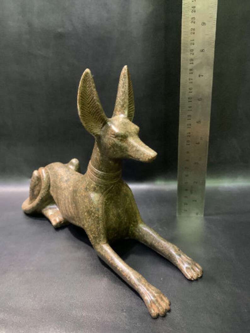 Anubis Jackal God of Afterlife & Mummification Seated To Protect The Dead Doctor Anubis jackal dog . image 2