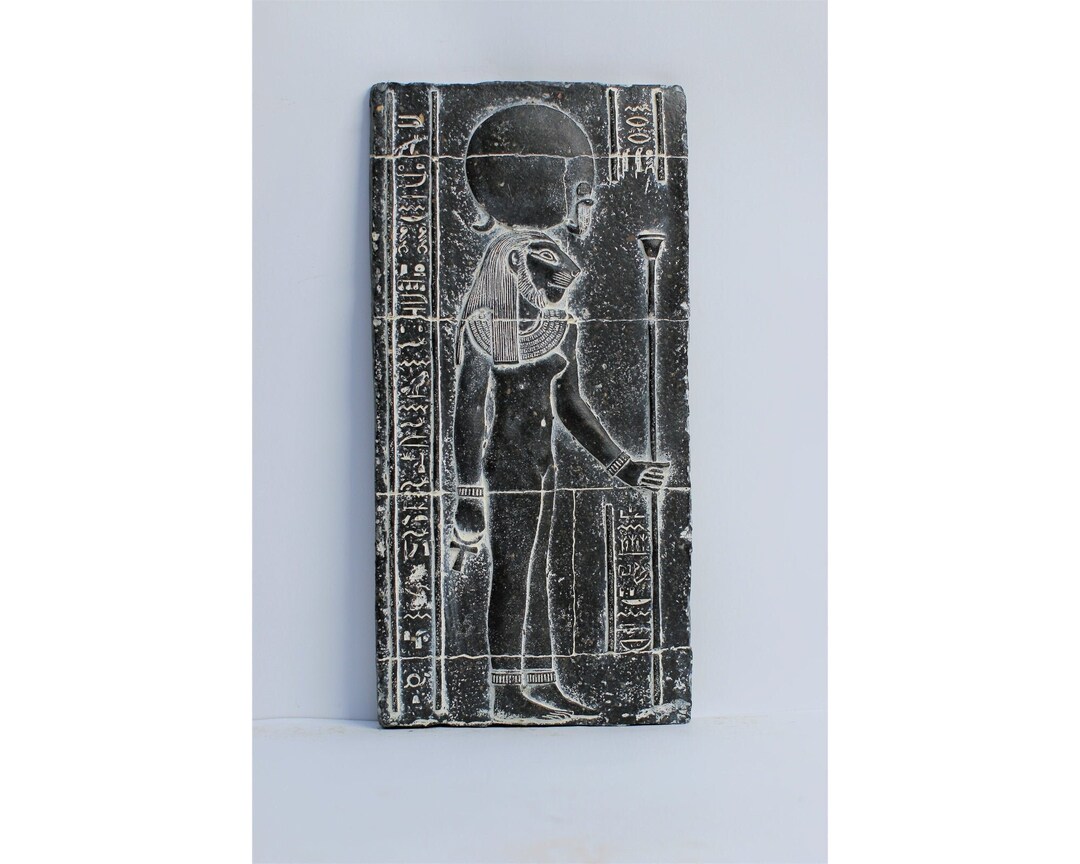 Egyptian Handmade Wall Relief Sekhmet Wall Relief Sekhmet Goddess Wall ...