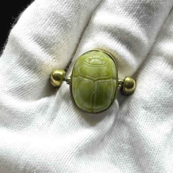 Gorgeous Ancient Egyptian Scarab Ring with the beautiful Details and the Egyptian hieroglyphs - our item is made with Egyptian soul