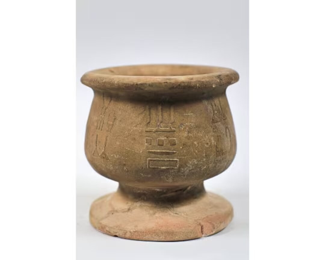 Unique Vintage Ancient Egyptian Grinder Can Be Used to Grind Coffee