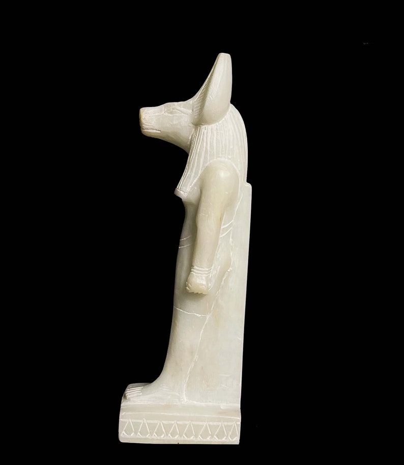 Ancient Egyptian Doctor Anubis Jackal God of Afterlife with Egyptian hieroglyphs image 1