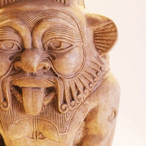 Happy Smile Bes Sculpture - God Bes - God of joy - Egyptian Bes - Home decor - Bes Sculptures - God Of Fertility - Made In Egyptian