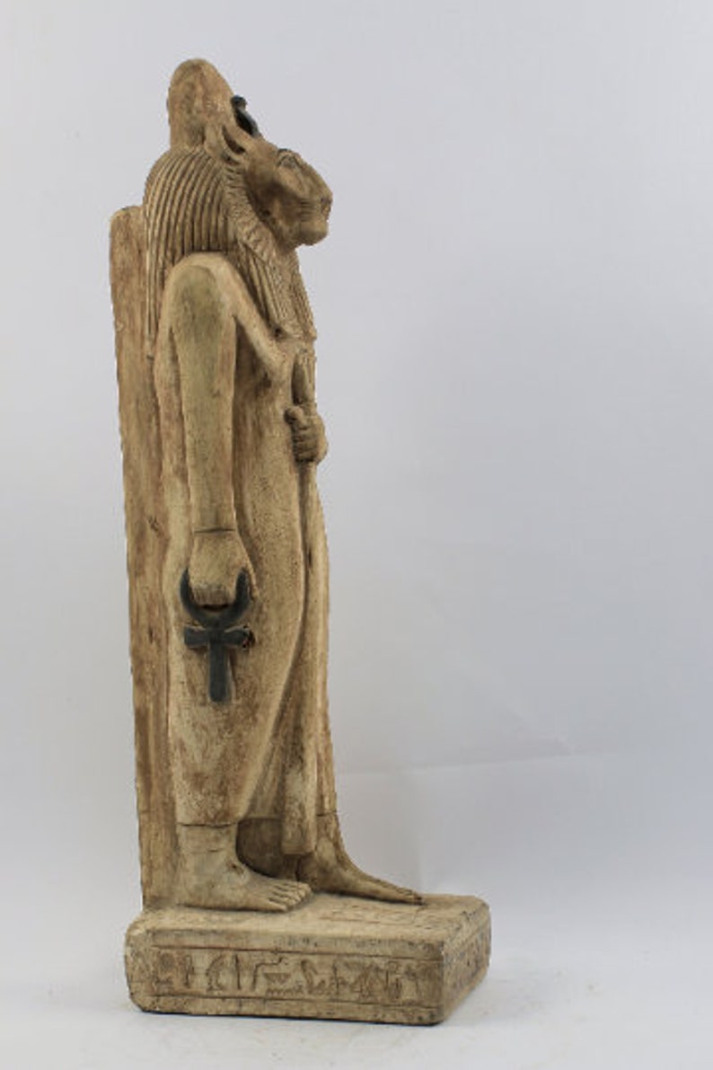 Egyptian lion Goddess Sekhmet statue for sale . image 3
