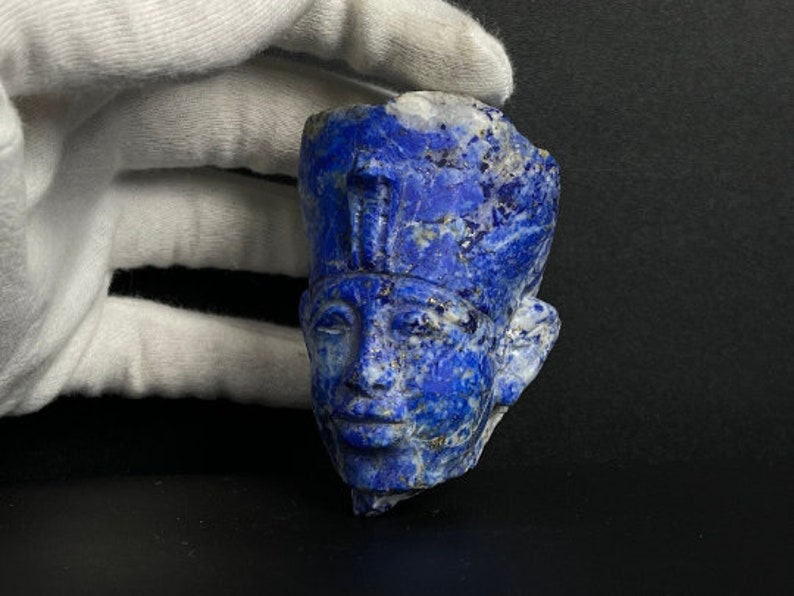 Lapis lazuli Queen NEFERTITI Queen of Egypt Home decor Nefertiti for sale Gemstone image 9