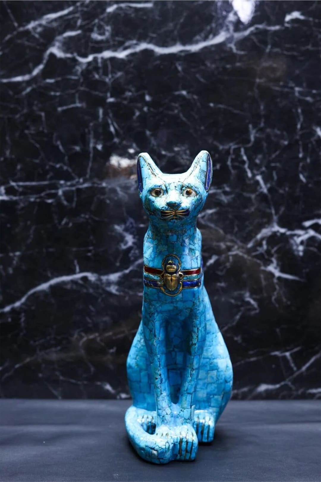 Spectacular Gemstone Ancient Egyptian Bastet Goddess Egyptian Bastet