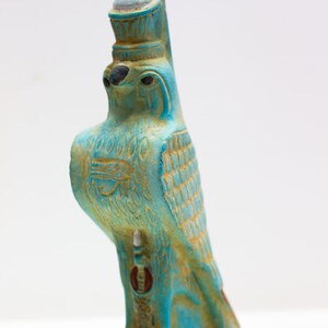 Egyptian God Horus statuette, Horus statue, God of the sky, Egyptian Horus, Falcon God. made in Egypt with care and love