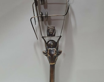 Handmade Hathor Copper Sistrum - Musical Instrument - Replica Sistrum