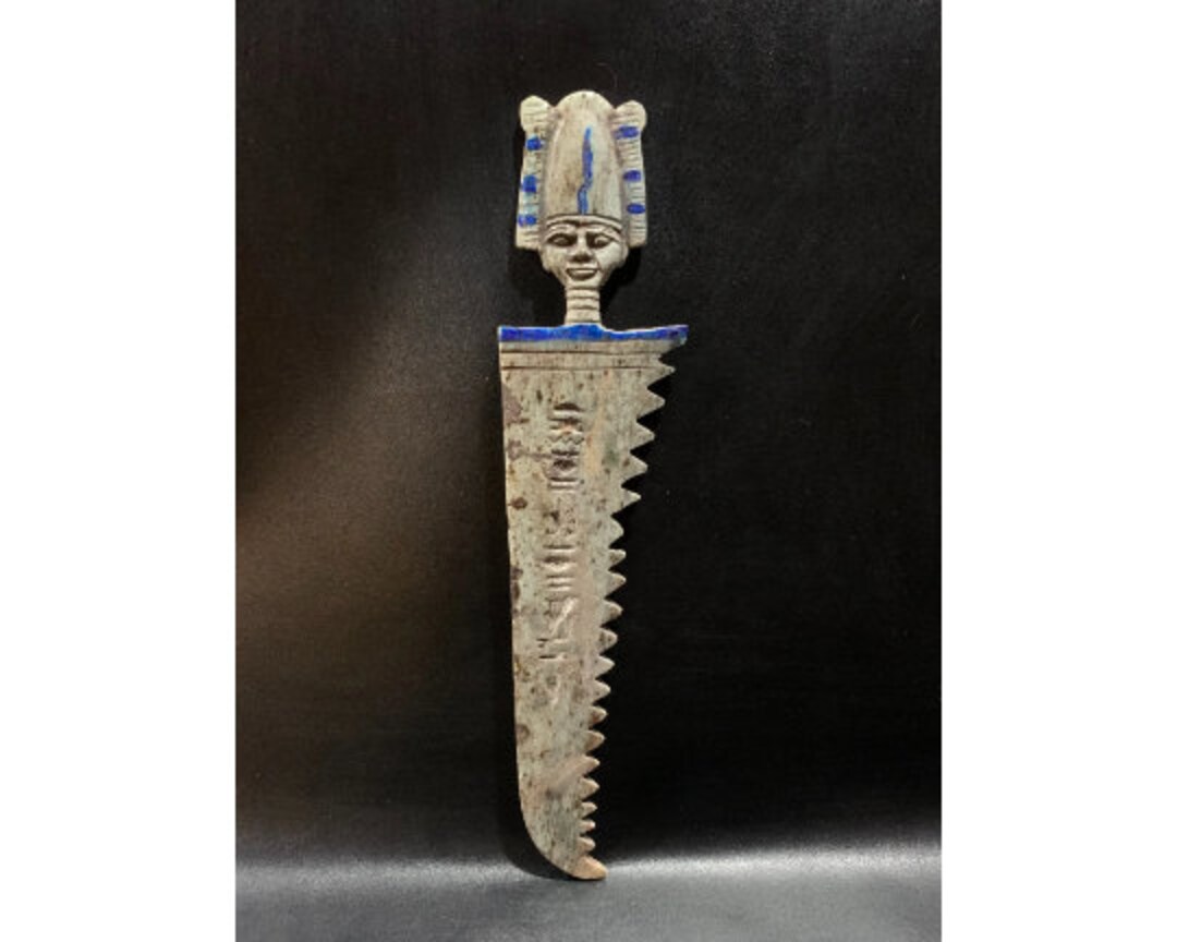 Ancient Egyptian Pharaoh #39 s Knife of God Ptah Made From Flame Stone