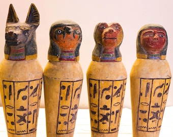 エジプトで手作りされた特徴的なカノプス壺コレクション - Etsy 日本