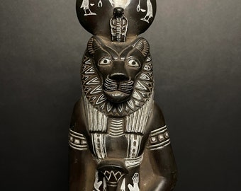 Replica Egyptian SEKHMET goddess - Vintage Sekhmet, Sekhmet Decor Statue - Sekhmet statue for sale