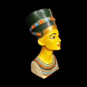 Rare beautiful Queen NEFERTITI the Royal Spouse of Akhenaten made from Heavy stone -our item is made with Egyptian soul