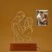 Personalized Photo Lamp, Photo Engraving, Custom Lamp Night Light, Custom 3D Lamp, Wedding Gift, Mother's Day gifts, Birthday Gift for Her