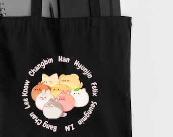 Bolsa de mano Stray Kids SKZOO: Kawaii Kpop 100 % algodón
